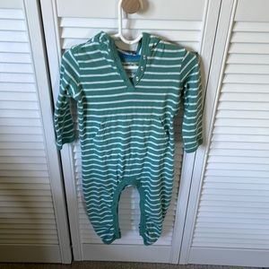 Primary Green Striped Kids Bodysuit